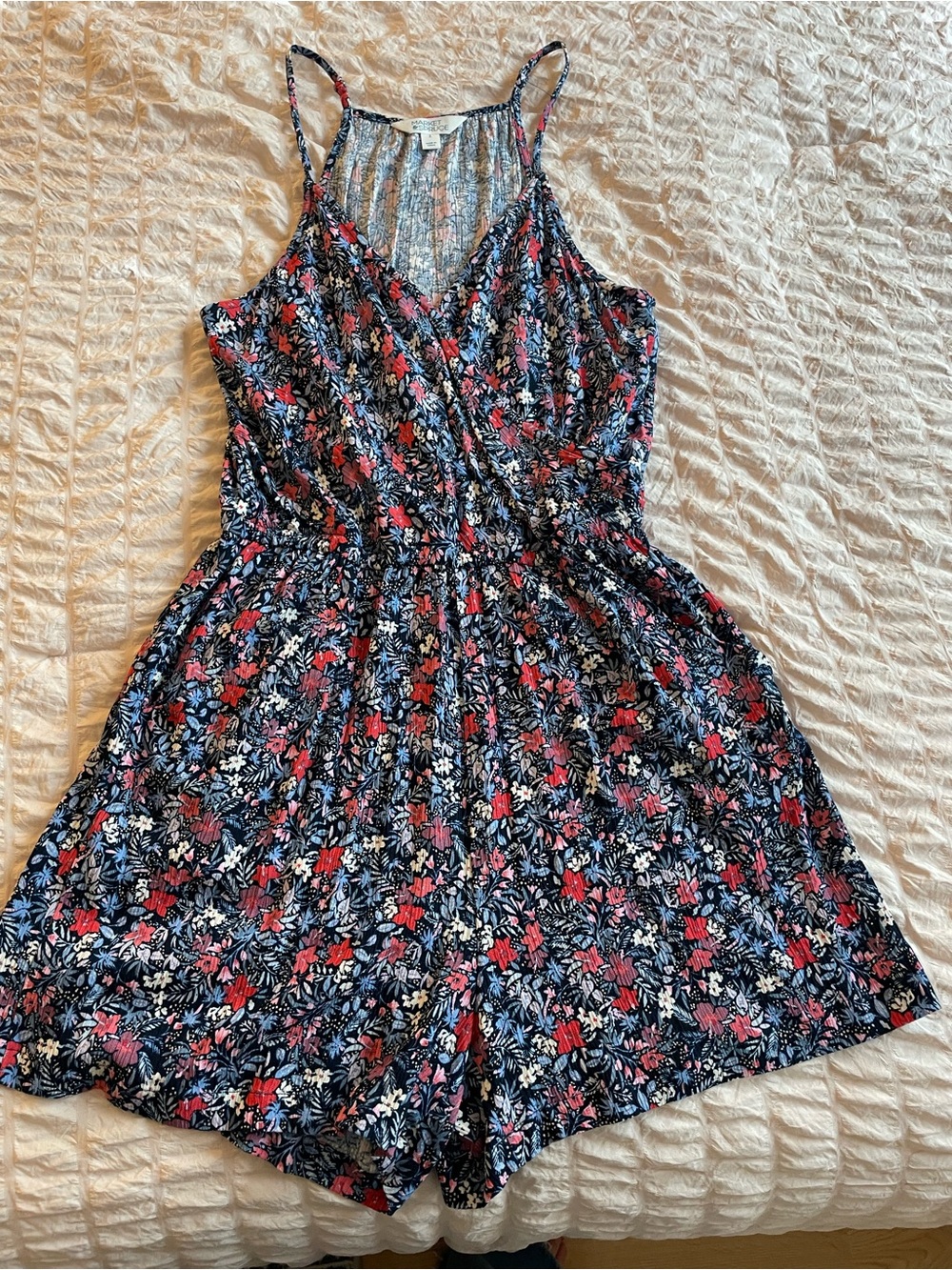 Market & Spruce Floral romper size small